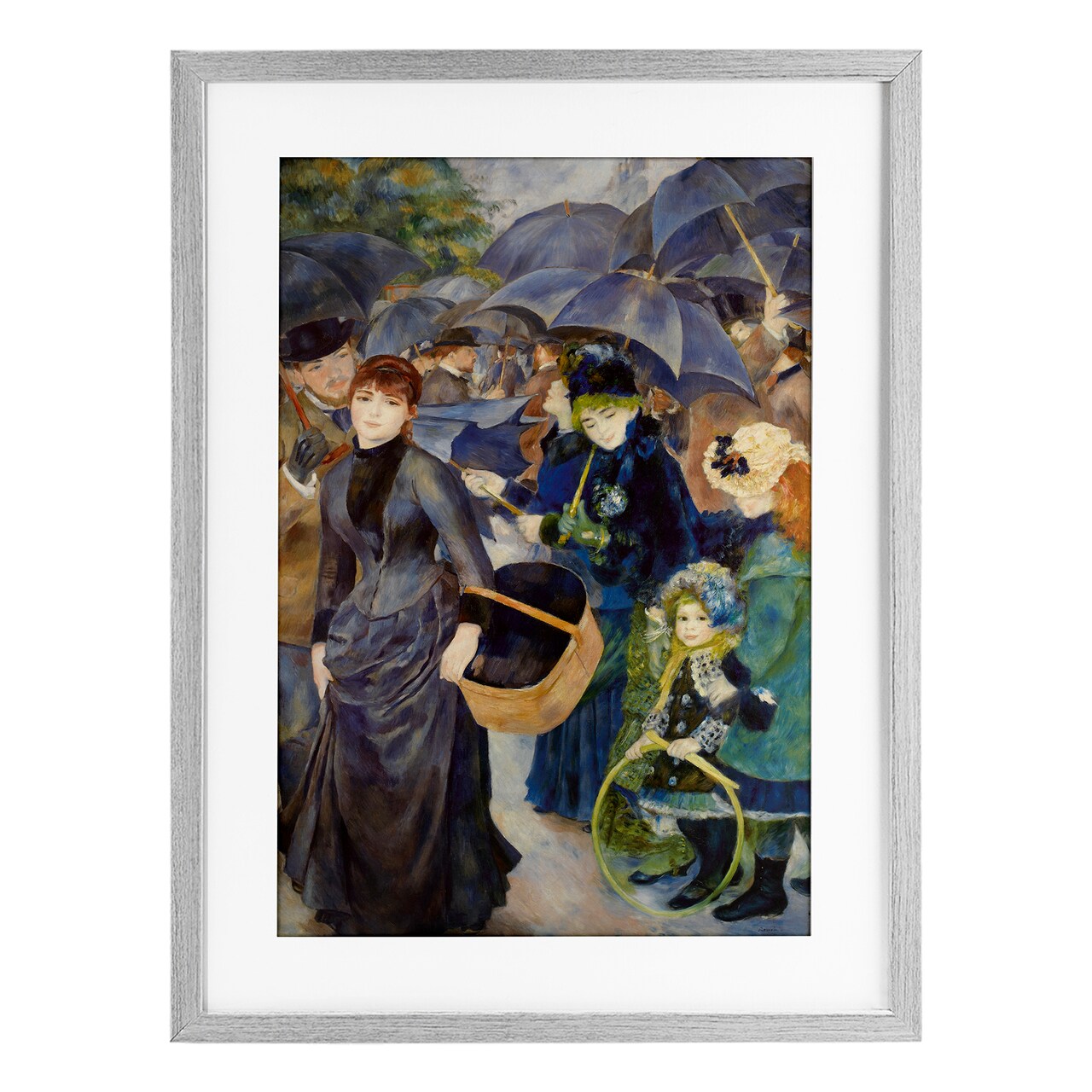 Stupell Industries The Umbrellas Renoir Framed Print Under Glass, design by Masters Collection